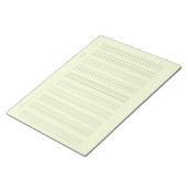 Music Staff Paper – Printable Sheet Music ノートパッド (アングル)