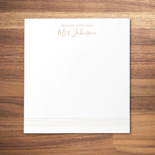 Music Stage先生ノートのスクリエレガントプト ノートパッド