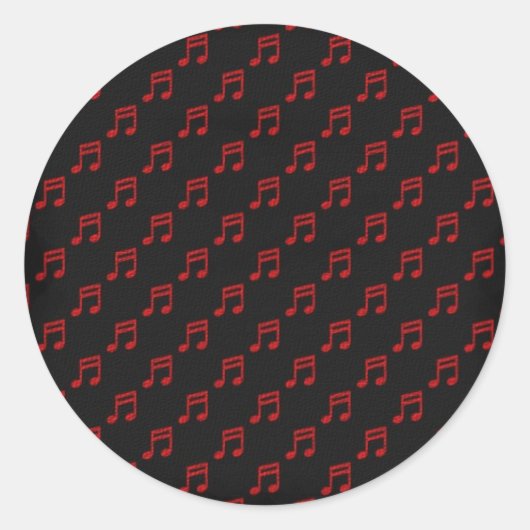 music sticker ラウンドシール (正面)