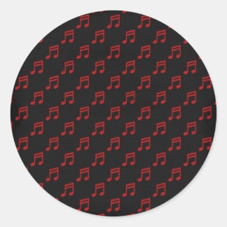 music sticker ラウンドシール