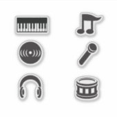 Music Stickers シール (正面)
