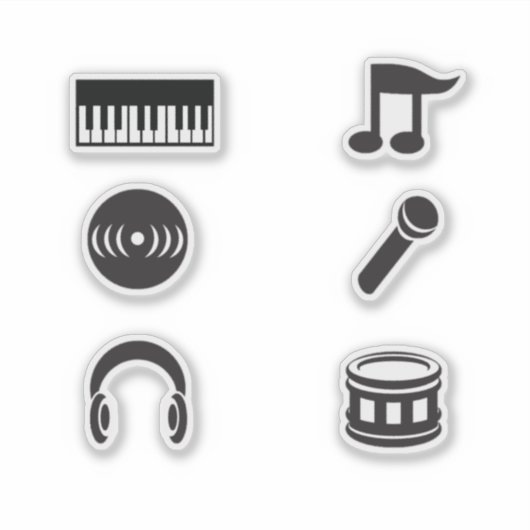 Music Stickers シール (正面)
