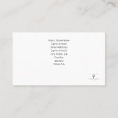 Music Storeロゴ楽器Tech White 名刺 (裏面)