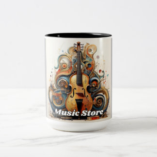 Music Store Musicのレッスン ツートーンマグカップ