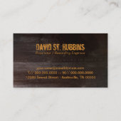 Music Studioマイク名刺 名刺 (裏面)