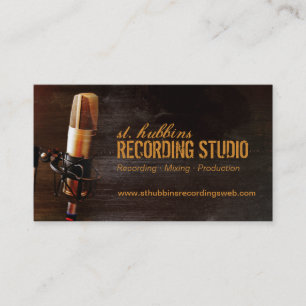 Music Studioマイク名刺 名刺