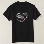 Music style cool tシャツ (デザイン裏面)