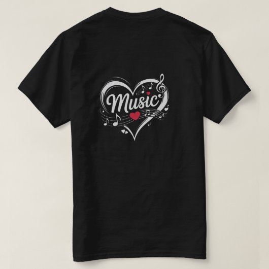 Music style cool  tシャツ (デザイン裏面)