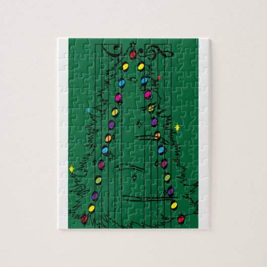 Music symmetry, Christmas tree ジグソーパズル (縦)