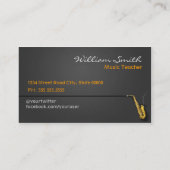 Music Teacher 名刺 (裏面)