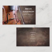 Music teacher 名刺 (正面/裏面)