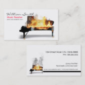 Music Teacher 名刺 (正面/裏面)