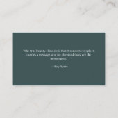 Music Teacher Buisness Card 名刺 (裏面)