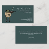 Music Teacher Buisness Card 名刺 (正面/裏面)