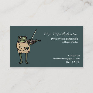 Music Teacher Buisness Card 名刺