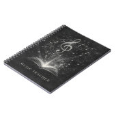 Music Teacher Chalk Dust Constellation Art ノートブック (左側)