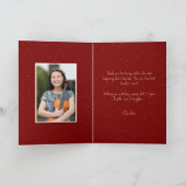 Music Teacher Christmas Tree Photo シーズンカード (内部)