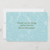 Music Teacher Elf Christmas Card カード (裏面)