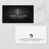 Music Teacher French Horn Icon Music 名刺 (正面/裏面)