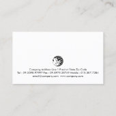 Music Teacher French Horn Icon Music 名刺 (裏面)