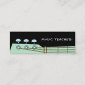 Music teacher guitar private lessons スキニー名刺 (正面)