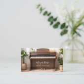 Music Teacher | Pianist Business Card 名刺 (スタンド正面)