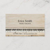 Music Teacher Vintage Piano Musical 名刺 (正面)