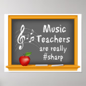 Music Teachers are Really # Sharp ポスター (正面)