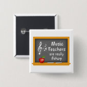 Music Teachers are Really # Sharp 缶バッジ (正面&裏面)