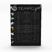 Music Tempo Chart photo block フォトブロック (正面)