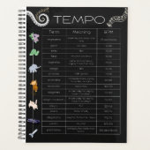 Music Tempo Chart Planner プランナー手帳 (正面)