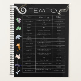 Music Tempo Chart Planner プランナー手帳