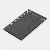 Music Tempo Chart post-it notes ポストイット (アングル)