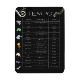 Music Tempo Poster magnet マグネット