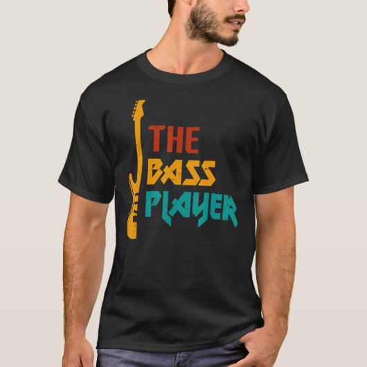 Music The Bass Playerミュージックバスギター Tシャツ (正面)