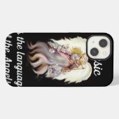 Music The Language Of Angels iPhoneケース (裏面横)