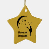 Music the Universal Language Notesオーナメント セラミックオーナメント (右)