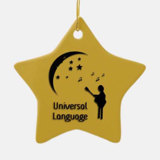 Music the Universal Language Notesオーナメント セラミックオーナメント (正面)