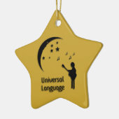 Music the Universal Language Notesオーナメント セラミックオーナメント (左)