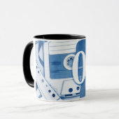 Music-Themed Long Sleeve Graphic マグカップ (正面左)