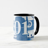 Music-Themed Long Sleeve Graphic マグカップ (正面右)