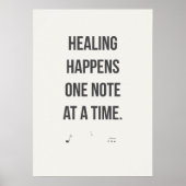 Music Therapy Quote. Mental Wellness  ポスター (正面)