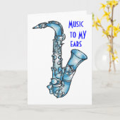 MUSIC TO MY EARS誕生日カード カード (黄色い花)