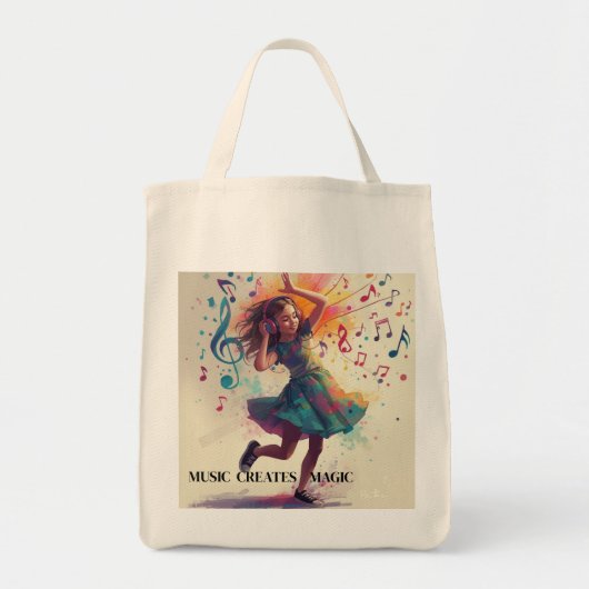 Music Tote Bag トートバッグ (正面)