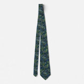 Music Trebleクレフ、 音符記号とNotes抽象芸術パターン ネクタイ (裏面)