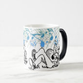 Music Vibes: Man Singing & 遊's Guitar モーフィングマグカップ (正面右)