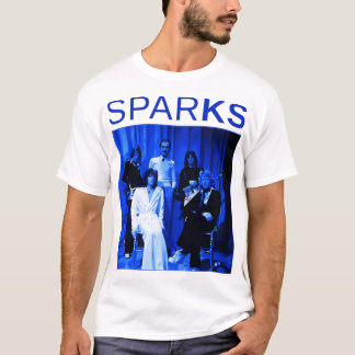 Music Vintage Retro Sparks-Blue Christmas   Tシャツ