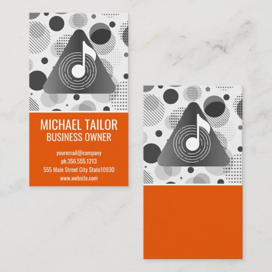 Music Vinyl | Sound Note 名刺 (正面/裏面)