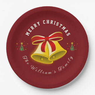 music with Christmas  ペーパープレート