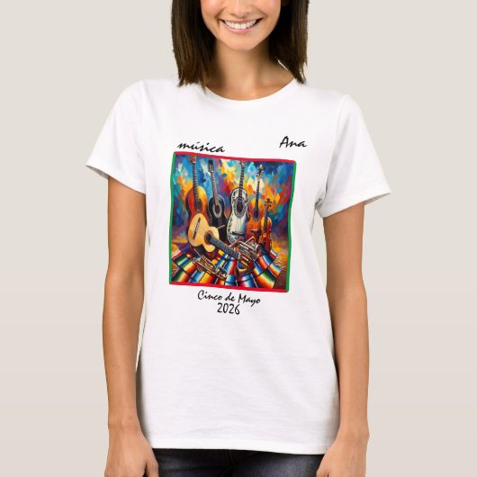 「Musica」のカスタマイズ Tシャツ (正面)
